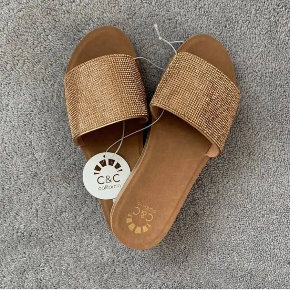 C&C California Gold Sandals - New Women | Color: Gold | Size: 9